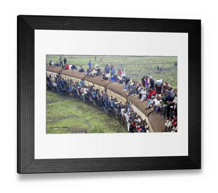 Framed Print : Kenya-Transport-Strike-Train