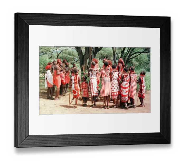 Framed Print : Kenya-Ecotourism-Dance