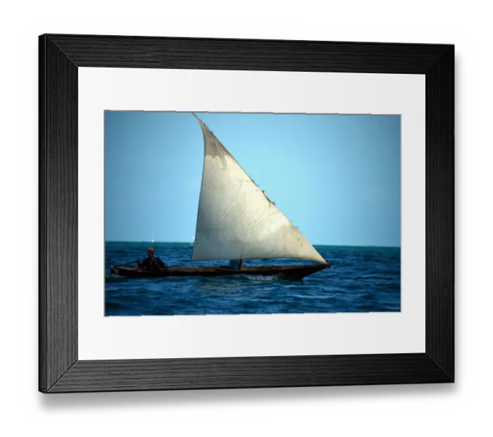 Framed Print : Tanzania-Zanzibar-Fishing