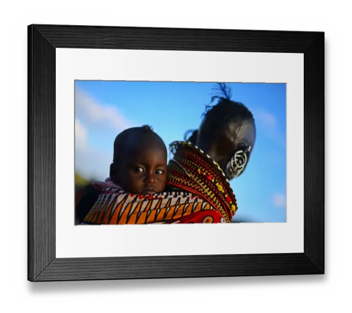 Framed Print : Kenya-Turkana-Woman-Tourism