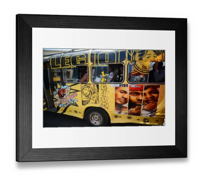 Framed Print : Kenya-Transport-Graffiti Framed Print : Kenya-Transport-Graffiti