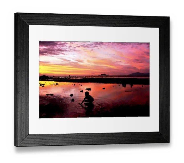 Framed Print : Etimor- Dili-Beach