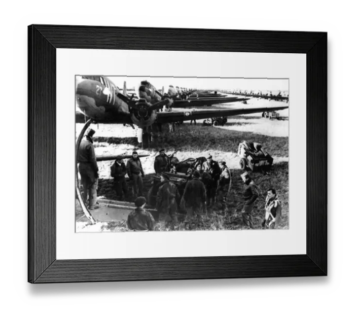 Framed Print : Wwii-Dday-Allied Aircrews Framed Print : Wwii-Dday-Allied Aircrews