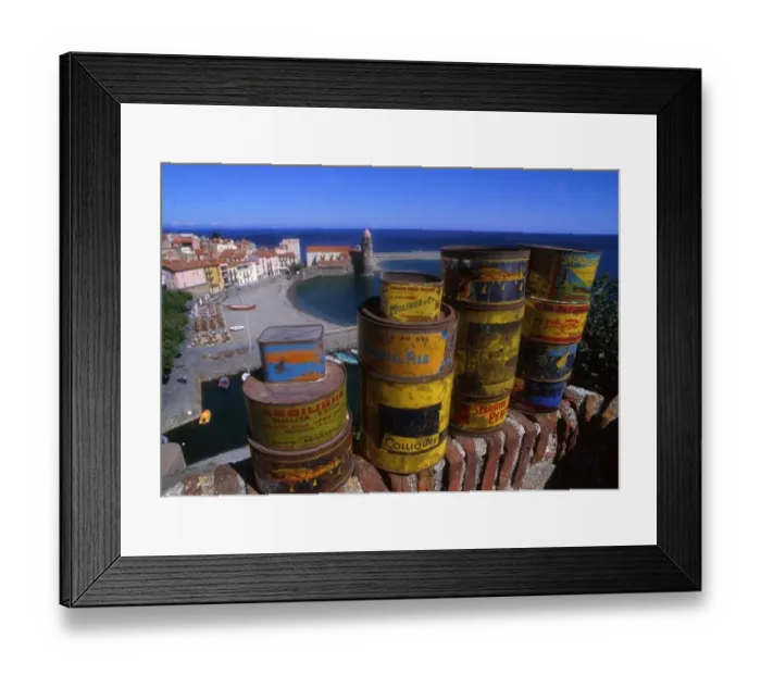 Framed Print : Tourisme-Gastronomie-Collioure Framed Print : Tourisme-Gastronomie-Collioure