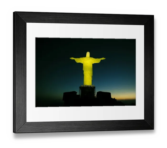 Framed Print : Brazil-Christ the Redeemer-Reopening