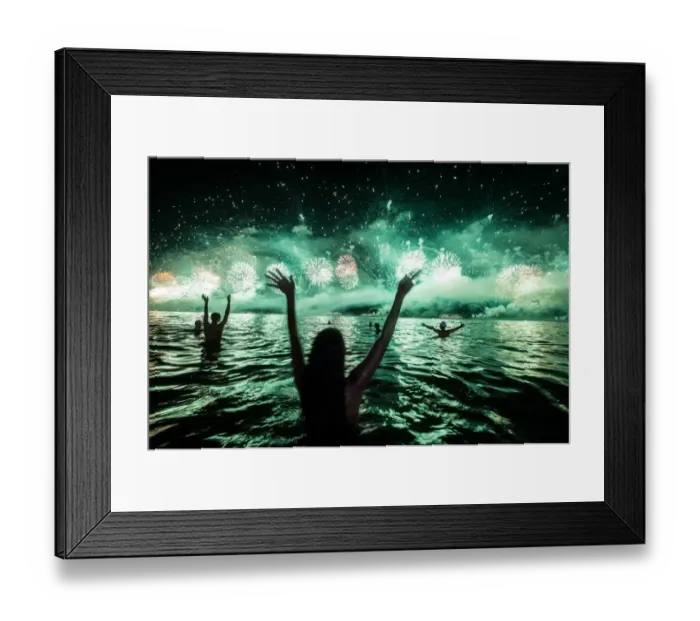 Framed Print : Brazil-New Year Celebration-Copacabana Framed Print : Brazil-New Year Celebration-Copacabana