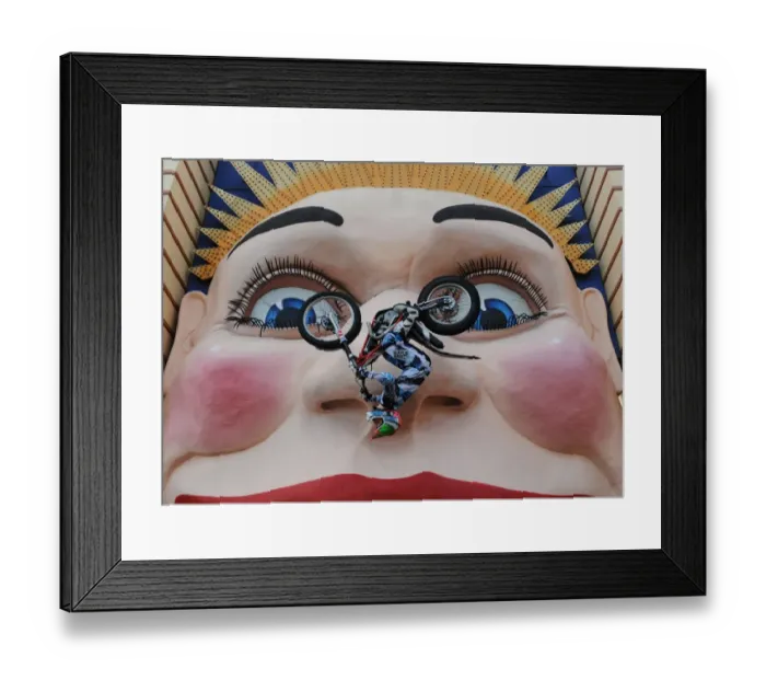 Framed Print : Australia-Entertainment-Motocross-Luna Park