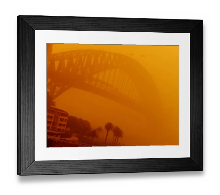 Framed Print : Australia-Weather-Dust