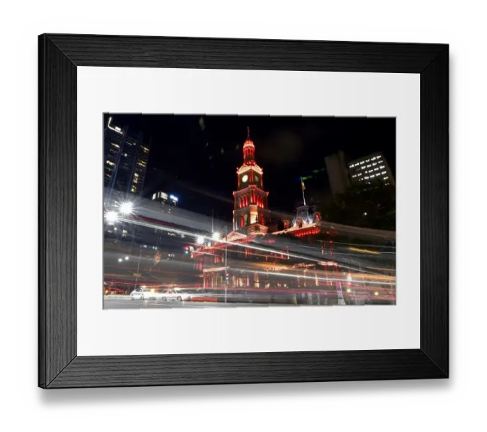 Framed Print : Australia-Sydney-Night Lights Framed Print : Australia-Sydney-Night Lights