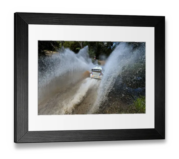 Framed Print : Auto-Rally-Aus