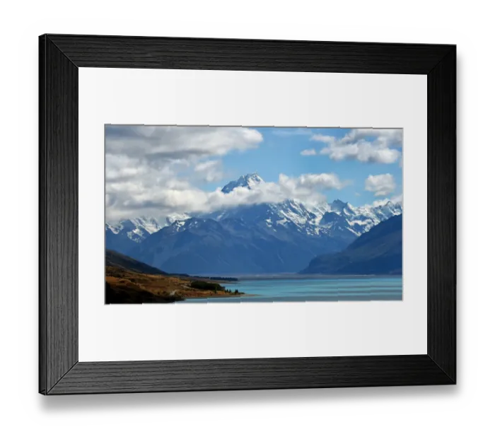 Framed Print : New Zealand-Mt Cook -View Framed Print : New Zealand-Mt Cook -View