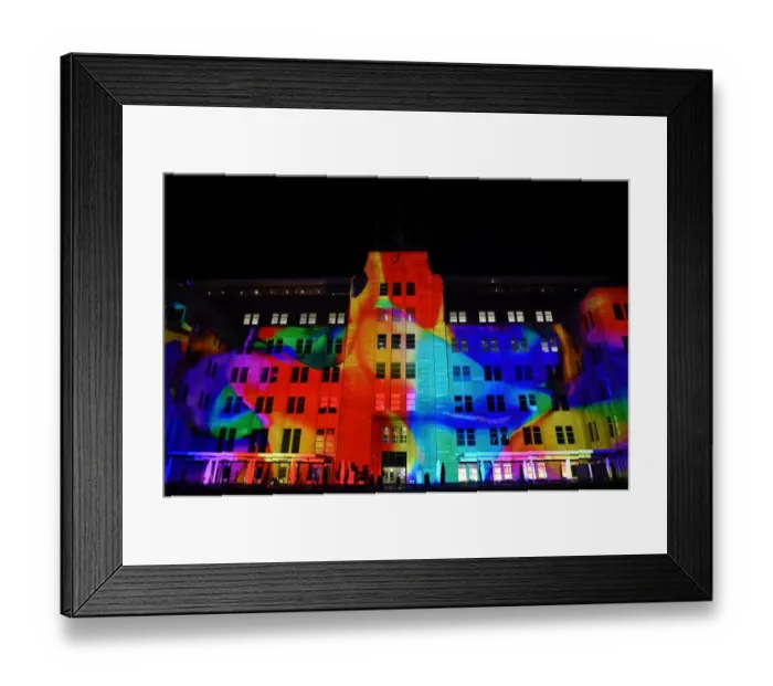 Framed Print : Australia-Art-Light-Festival