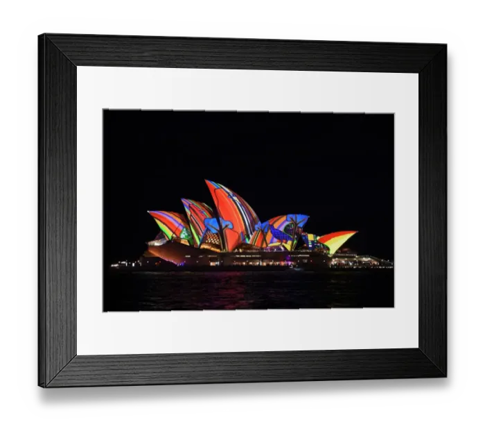 Framed Print : Australia-Art-Light-Festival