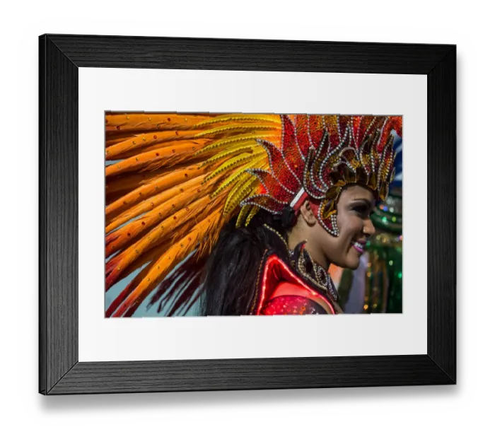 Framed Print : Brazil-Samba Carnival-Court-Theme-Colors