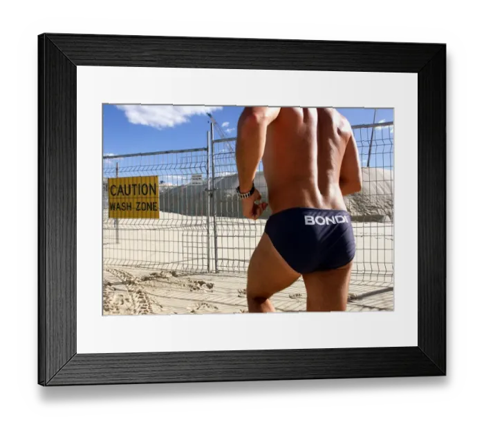 Framed Print : Oly-Beach Volleyball Erosion 1