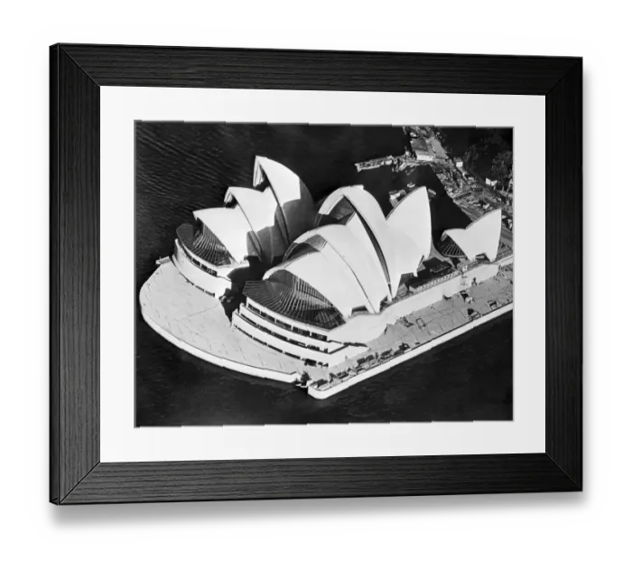 Framed Print : Sydney-Opera House-Construction