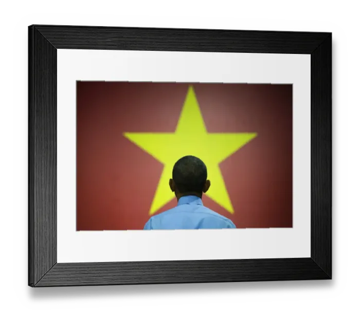 Framed Print : Vietnam-Us-Diplomacy-Obama