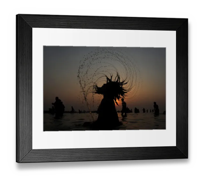Framed Print : India-Religion-Gangasagar Framed Print : India-Religion-Gangasagar