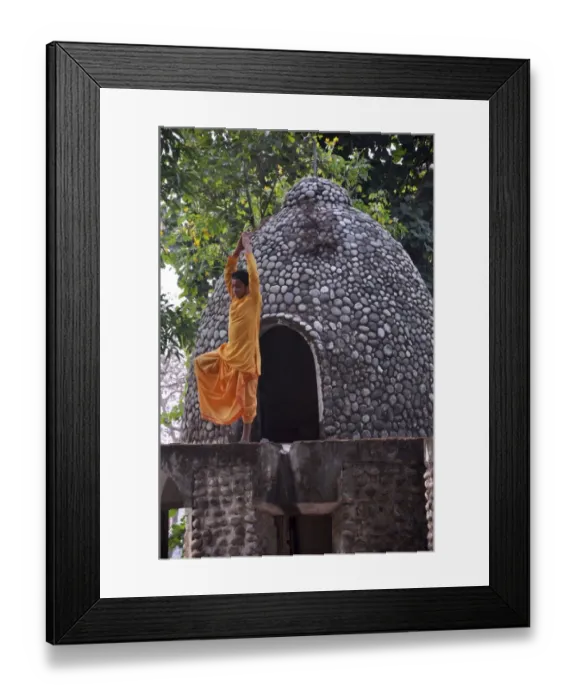 Framed Print : India-Tourism-Entertainment-Beatles Framed Print : India-Tourism-Entertainment-Beatles