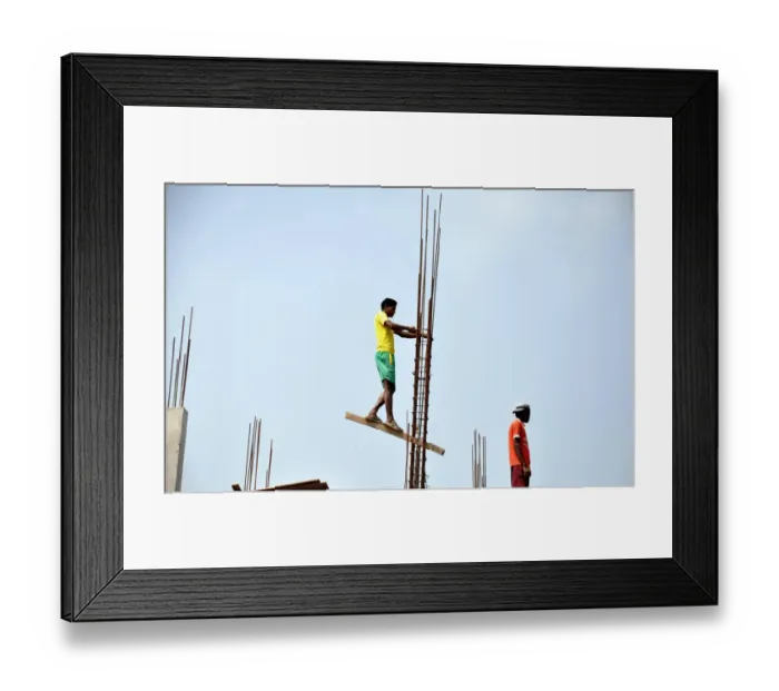 Framed Print : India-Offbeat-Balance Framed Print : India-Offbeat-Balance