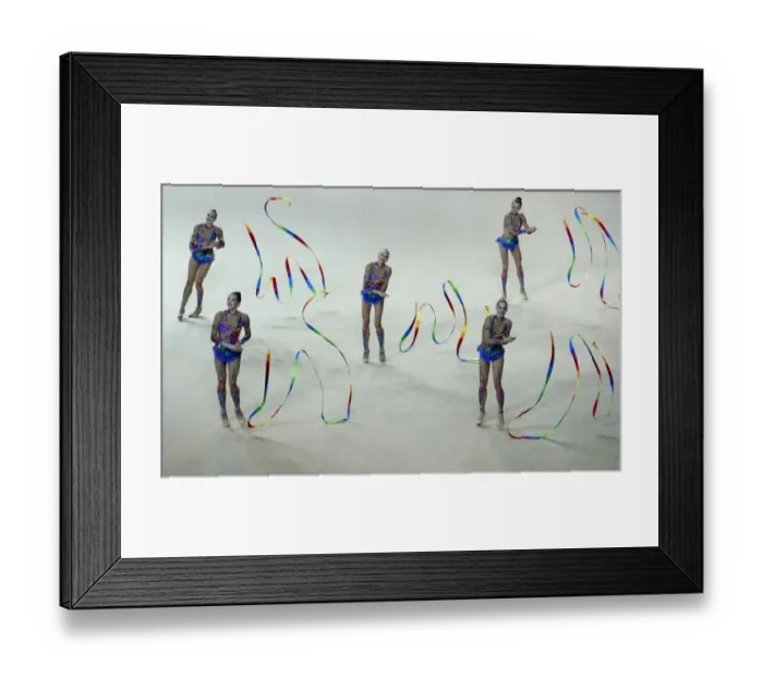 Framed Print : Gymnastics-Rhythmic-Eur-Isr