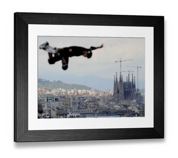 Framed Print : Spain-Barcelona-Xgames-Skate Framed Print : Spain-Barcelona-Xgames-Skate