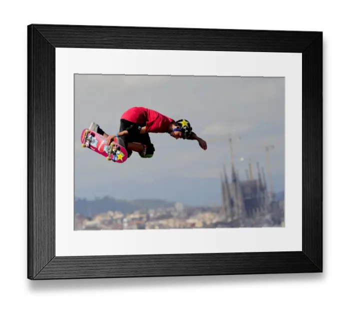 Framed Print : Spain-Barcelona-Xgames-Skate Framed Print : Spain-Barcelona-Xgames-Skate