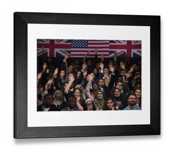 Framed Print : Britain-Us-Eu-Politics-Obama
