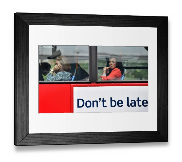Framed Print : Britain-Offbeat-Don t be Late Framed Print : Britain-Offbeat-Don t be Late