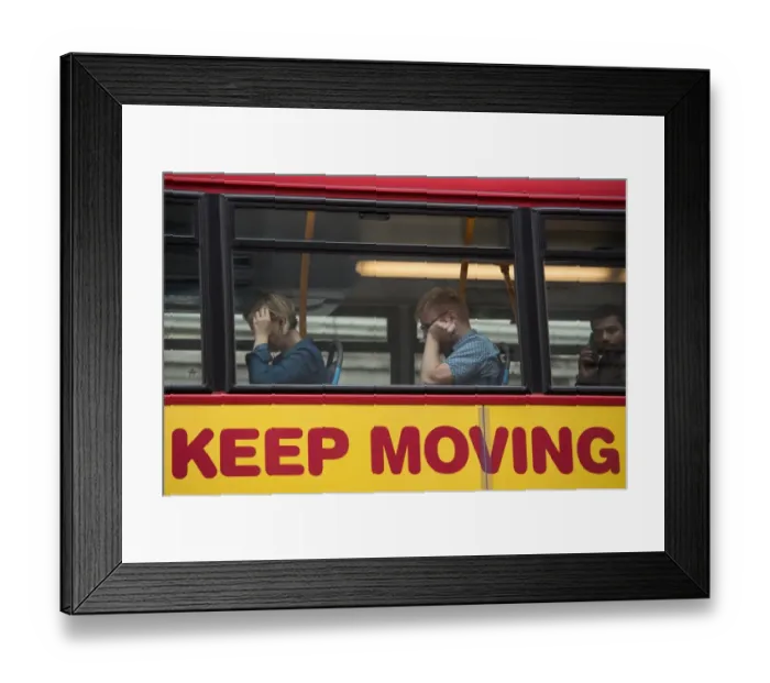 Framed Print : Britain-Transport-Offbeat-Keep Moving Framed Print : Britain-Transport-Offbeat-Keep Moving