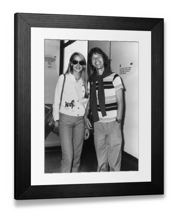 Framed Print : JAGGER-HALL-1981