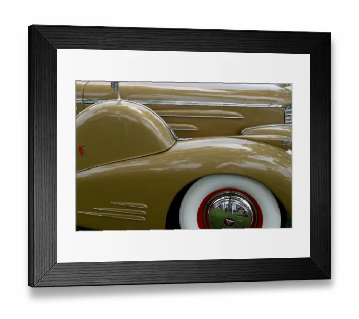 Framed Print : Us-Classic Car-Cadillac-1938