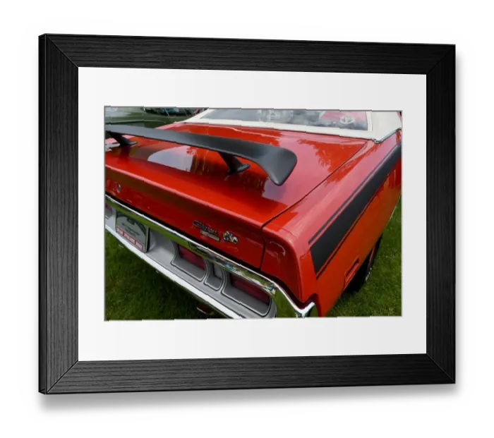 Framed Print : Us-Classic Car-Dodge-1969