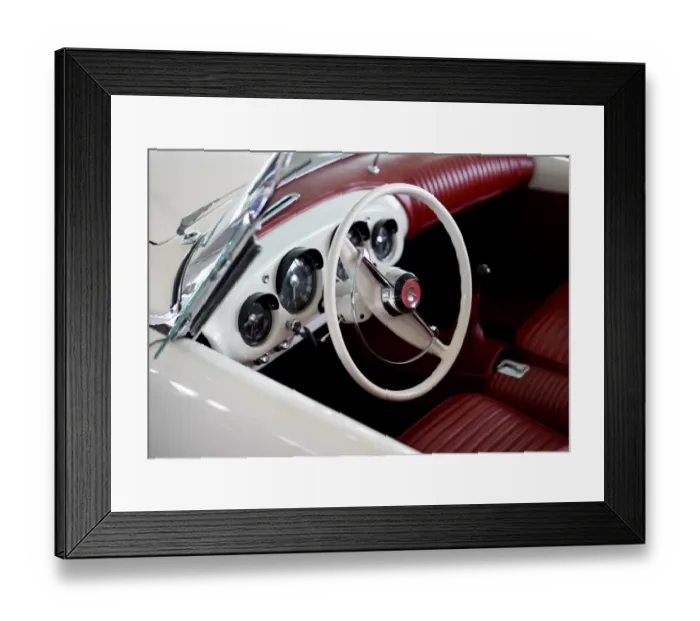 Framed Print : Us-Classic Cars-Kaiser-1954