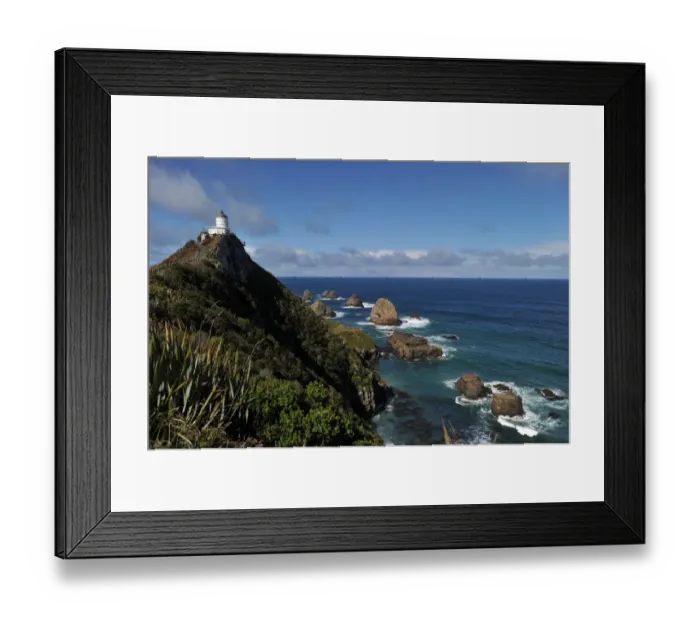 Framed Print : New Zealand-Feature-Lighthouse Framed Print : New Zealand-Feature-Lighthouse