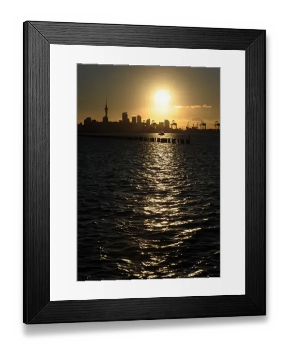 Framed Print : New Zealand-Auckland-Okahu Bay-Sunset Framed Print : New Zealand-Auckland-Okahu Bay-Sunset