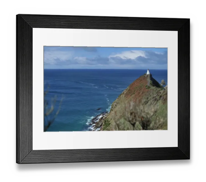 Framed Print : New Zealand-Lighthouse-Nugget Point