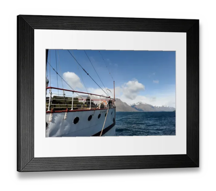 Framed Print : New Zealand-Feature-Ship-Earnslaw Framed Print : New Zealand-Feature-Ship-Earnslaw