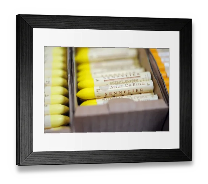 Framed Print : A view of pastel crayons in a workshop at the Raphael-Isabey-Sennelier factory in Saint-Brieuc Framed Print : A view of pastel crayons in a workshop at the Raphael-Isabey-Sennelier factory in Saint-Brieuc