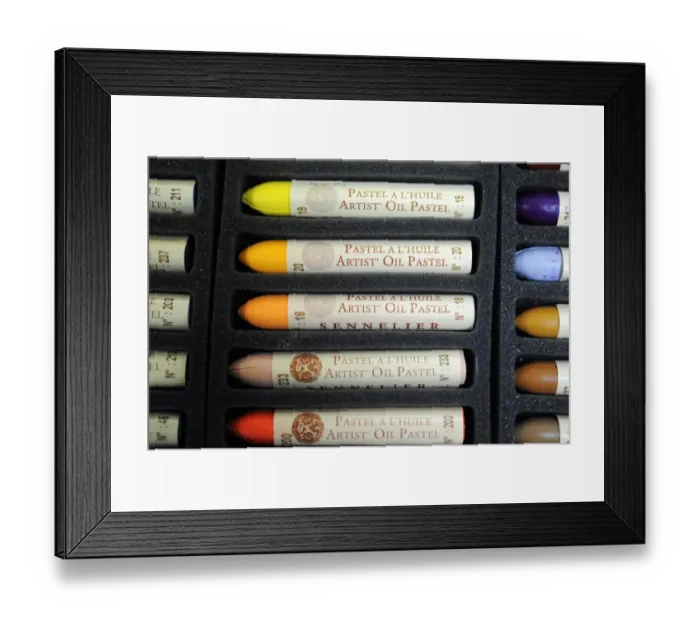 Framed Print : A view of pastel crayons in a workshop at the Raphael-Isabey-Sennelier factory in Saint-Brieuc Framed Print : A view of pastel crayons in a workshop at the Raphael-Isabey-Sennelier factory in Saint-Brieuc