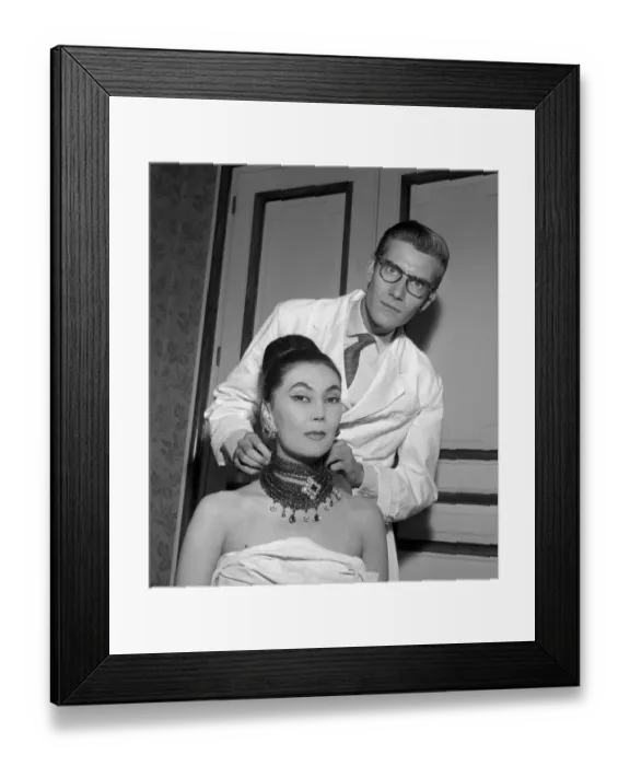 Framed Print : Fashion-Saint-Laurent Framed Print : Fashion-Saint-Laurent