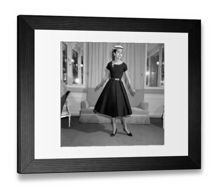 Framed Print : Trapeze Dress by Yves Saint-Laurent Framed Print : Trapeze Dress by Yves Saint-Laurent