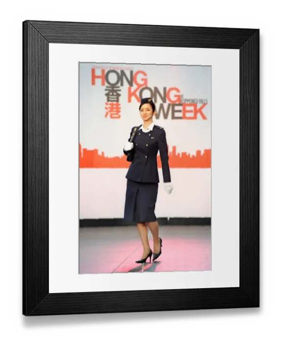 Framed Print : Japan-Hkg-Cathay Pacific-Uniforms Framed Print : Japan-Hkg-Cathay Pacific-Uniforms