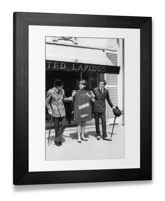 Framed Print : Lifestyle-Fashion-France-Lapidus-Obit Framed Print : Lifestyle-Fashion-France-Lapidus-Obit