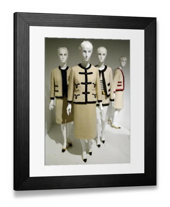 Framed Print : Us-Fashion-Chanel-Suits Framed Print : Us-Fashion-Chanel-Suits