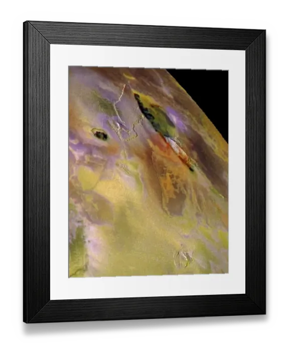 Framed Print : Us-Jupiter-Io-Zal Patera
