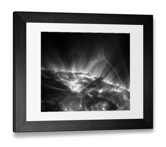 Framed Print : Us-Sun-Coronal Loops