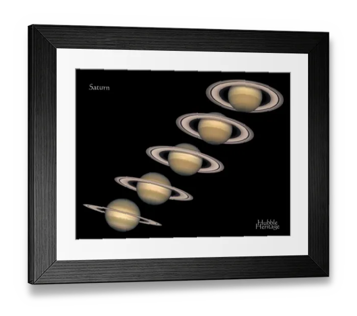 Framed Print : US-SATURN. This photo released by Nasa and the Hubble Heritage Team 07 June