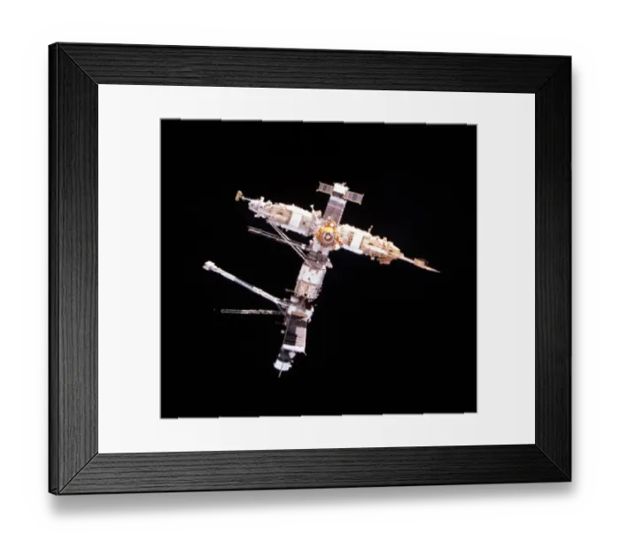 Framed Print : Russian Mir Space Station