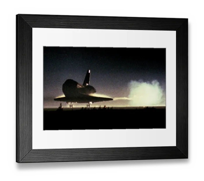 Framed Print : Us-Space Shuttle Lands